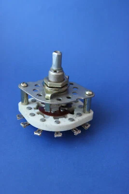 2 POLE 2 至 5 个位置套装 1 个银色非短陶瓷旋转开关 PGK — 第 1/4 张图片