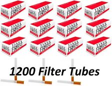 1200pcs Dark Horse Cigarette Tobacco Tubes Filter Plugs Brand New (12 x Pk100)