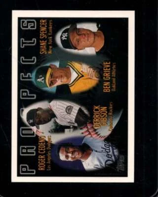 1996 TOPPS #436 ROGER CEDENO/DERRICK GIBSON/BEN GRIEVE/SHANE SPENCER NM *X113639 - Image 1 of 2