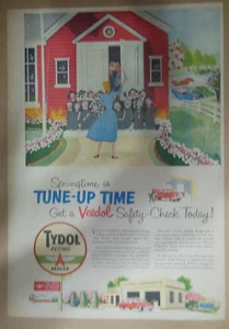 Tydol Gas Ad: Spring is Tune-Up Time ! from 1950's Size: 11 x 15 inches - Picture 1 of 1