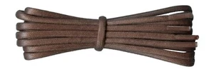 Botas de algodón enceradas redondas 4,5/5 mm marrones gruesas con cordones - Imagen 1 de 2