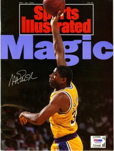 Magic Johnson SIGNED Full Sports Illustrated NL ITP Lakers PSA/DNA AUTOGRAPHED - Picture 1 of 1