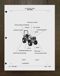 MANUALE RICAMBI TRATTORE DIESEL 2410 3 CILINDRI Adatto per Kubota B2410HSD 2410 RICAMBI - Foto 1 di 17