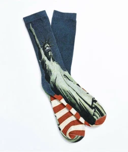SCUM Huddled Masses Crew-Socken USA FREIHEITSSTATUE NEU ONE SIZE HERREN JUNGS - Bild 1 von 1