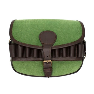 Rindsleder Flinte 120 Patronen Halter Jagd Speed Bag Munition verstellbar - Bild 1 von 3
