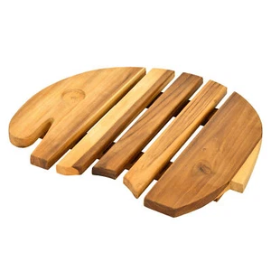 Adorable Little Carved Elephant Palm Tree Wood Kitchen Trivet or Hot Pot Pad - Picture 1 of 6