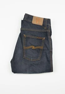 340 Nudie Slim Jim Organic Winter Shades Dark Blue Jeans size 30/32 - Picture 1 of 7