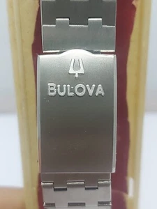 Vintage Bulova Uhrenarmband 20mm Neu Uhrenarmband Edelstahl Massiv Glieder.NOS - Bild 1 von 13