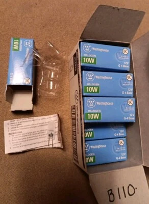 9 Frosted Westinghouse 10W 12V G4 Base Bulbs - Image 1 of 4