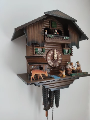 Cuckoo Clock Musical. work Parts and Pieces Great Condition. German made Cover