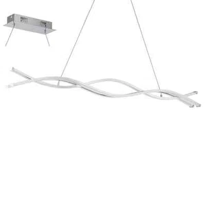 Modern LED Chandelier 39W Chrome with White Diffuser GL1273 - Picture 1 of 1