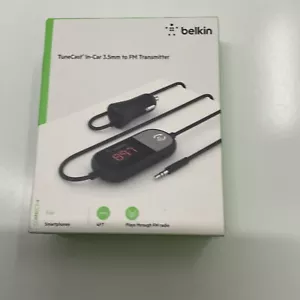Belkin Connect TuneCast in-Car 3.5mm Audio Jack to FM Transmitter - Picture 1 of 4