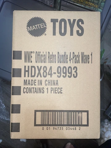 WWE Official Retro Bundle 4-Pack Wave 1 Mattel Creations (Factory Sealed) Cover