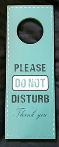 Home Decor Wooden Privacy Doorknob Hanger Do Not Disturb - Picture 1 of 2