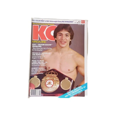 1984 January KO Knockout Boxing Magazine Ray Mancini Milton McCrory Arguello - Image 1 of 4