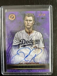 2016 TOPPS LEGACIES OF BASEBALL JOC PEDERSON DODGERS TENACITY PURPLE AUTO 32/50 - Picture 1 of 2