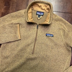 Patagonia Womens Better Sweater Medium Brown Fleece Quarter 1/4 Zip Pullover - Picture 1 of 6