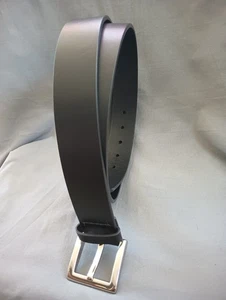 Roundtree & Yorke Herren 1,5" breiter schwarzer Ledergürtel Größe 46 - Bild 1 von 11