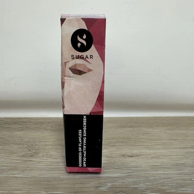 Protector solar matificante Sugar Cosmetics Goddess Of Flawless SPF30 0,35 OZ nuevo en caja Foto 1 de 4