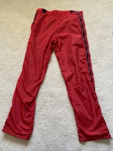 Vintage Patagonia Men’s Fleece Lined Snow Pants Large Red Zip Off Pants - Picture 1 of 16