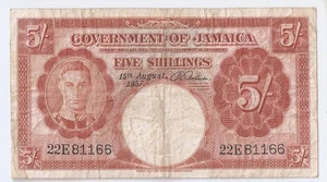 Jamaika 5 Schilling 1957 König Georg VI - Bild 1 von 2