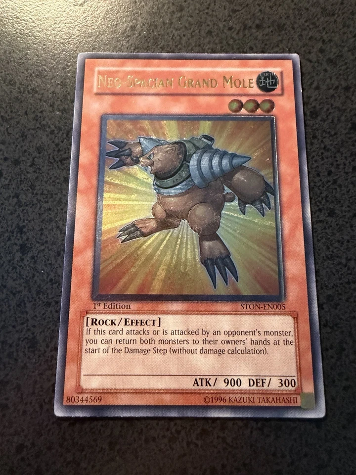Yugioh! Neo-Spacian Grand Mole - STON-EN005 - Ultimate Rare - 1st Edition LP - Image 1 of 2