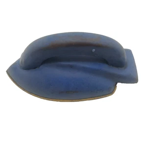 Juguete de hojalata pintado moderno de mediados de siglo de colección hierro azul juego de simulación juguete para niños - Imagen 1 de 6