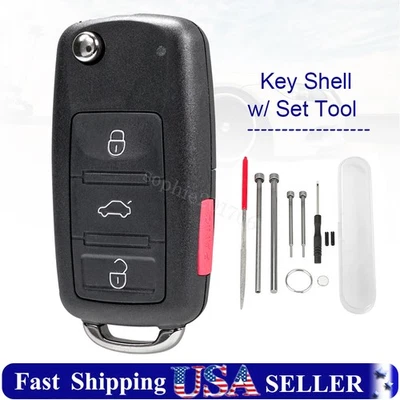 Carcasa de llavero remoto para VW Volkswagen Passat 2012 2013 2014 2015 + herramienta Foto 1 de 4