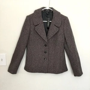 Ellen Tracy Damenmode grau Wolle Blazer Größe 6 | Stil TEMU9889 Calypso - Bild 1 von 10