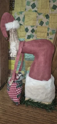 Primitive Santa Handmade  - Image 1 of 3