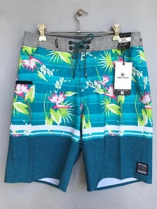 Rip Curl Mens 28 MIRAGE HAWAII PACIFIC 20" BOARDSHORT Short New Mint Rrp $79.99 - Picture 1 of 4