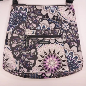 Vera Bradley Mimosa Medallion Nylon Crossbody Purse Shoulder Bag Adj. Strap - Picture 1 of 18