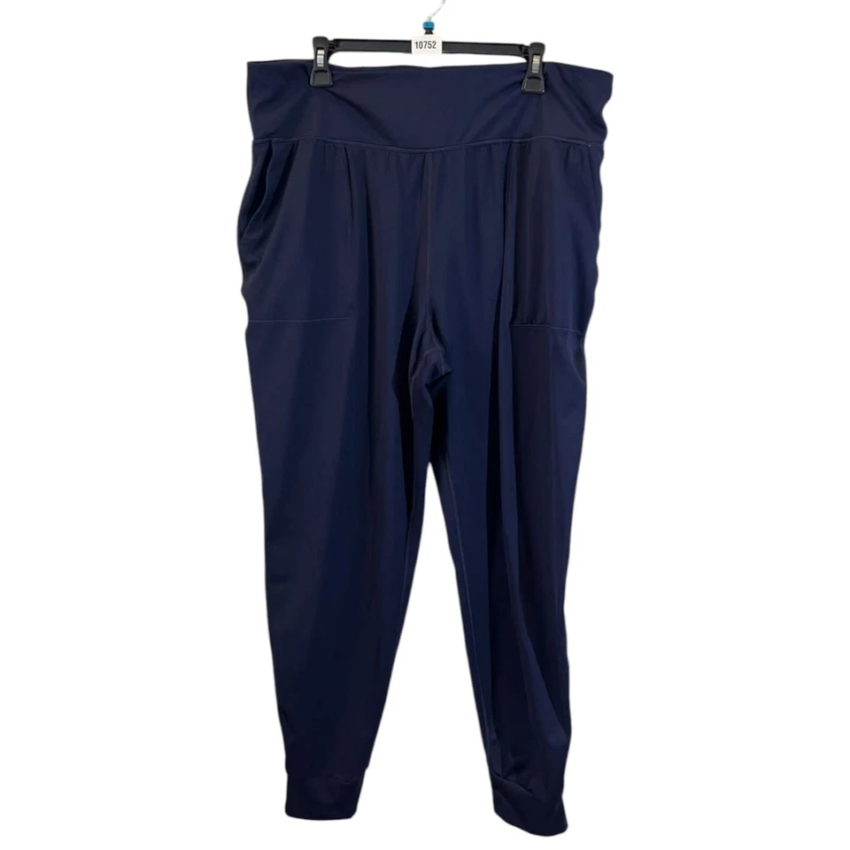 Gap Fit 运动服打底裤女式 XL 码高蓝色运动休闲高腰 — 第 1/4 张图片