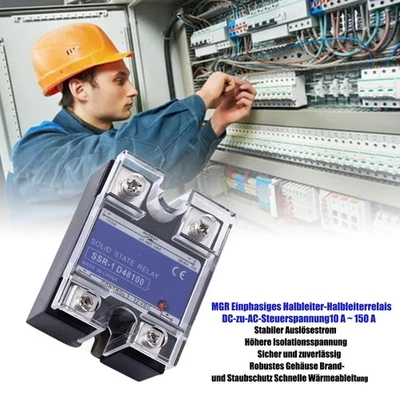 MGR Einzelphase Halbleiter Solid State Relais DC-AC Steuerspannung 10A ~ 150A - Bild 1 von 4