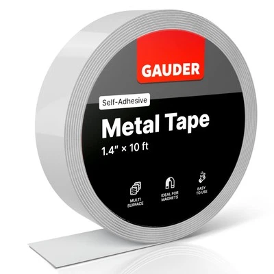 GAUDER Self-Adhesive Metal Tape | Thin Metal Strips for Magnets, Tonies® Figures & S...