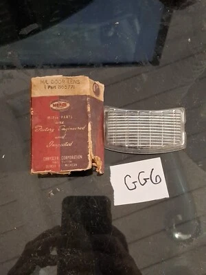 НОВЫЙ ИЗ СТАРЫХ ЗАПАСОВ 1941 CHRYSLER ROYAL WINDSOR ПАРКОВОЧНЫЙ СВЕТ СТЕКЛО ПРОЗРАЧНАЯ ЛИНЗА OEM 865771 MOPAR - Изображение 1 из 4