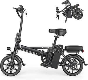 Ladped LP1 Adult Ebike 500W Foldable 48V 10.5AH Electric Bicycle 22MPH 28Miles - Picture 1 of 10
