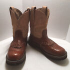 Ariat Fatbaby Pink Suede Embossed Gator Studded Stockman Cowboy Boots Size 6 B