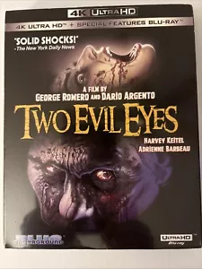 Two Evil Eyes (4K Ultra HD + Blu-ray, 1990) NEW w/ Slipcover - Picture 1 of 2