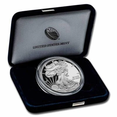 2013 W 1 oz American Silver Eagle Proof Coin With Box and COA - Image 1 of 4