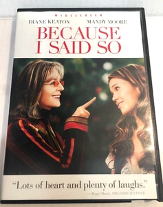 Because I Said So DVD Ships Same Day With Tracking VERY GOOD - Bild 1 von 2