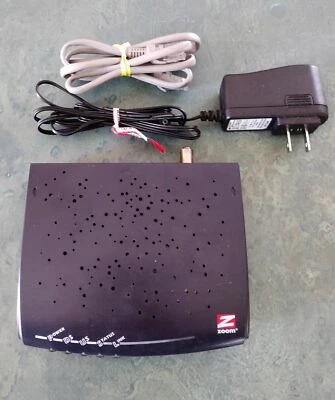 ZOOM 5341 DOCSIS 3.0 Cable Modem With Power Cord and Ethernet cable, 172 Mbps - Image 1 of 4