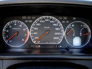 For Honda Prelude 89-91 Dash Instrument Chrome Rings Polished Aluminium x3 - Picture 1 of 7