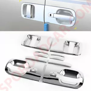 2008- iMax/iLoad/Grand Starex Chrome Door Handle/Catch moulding Trim car K-469 - Foto 1 di 7