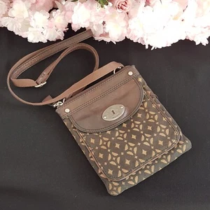 Vintage FOSSIL Key-Per Slim Shoulder Bag Adjustable to Crossbody Bag - Picture 1 of 11