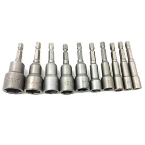 Nuts Driver Set Magnetic Extension Metric Socket Wrench Screw Drill Bit Holder 1 - Picture 1 of 6