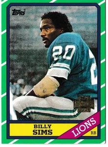 2001 Topps Archives Billy Sims Football Trading Card #102 Detroit Lions - Picture 1 of 2