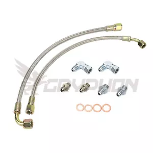 Turbo Water Line Kit for Nissan 200SX S14 S15 SR20DET Garrett T3 M16 Water Port - Picture 1 of 2