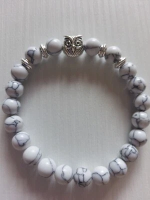 Bracciale di perline con gufo - Immagine 1 di 4