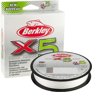 Berkley x5 Braid Superline Braided Five Core Fishing Line 164 Yards 20lb Crystal - Picture 1 of 5